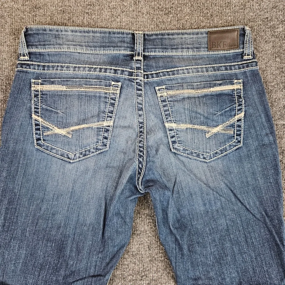 Buckle BKE Stella Bootcut Jeans Women's 31 Blue Dark Wash Stretch Mid Rise Denim - Picture 12 of 12